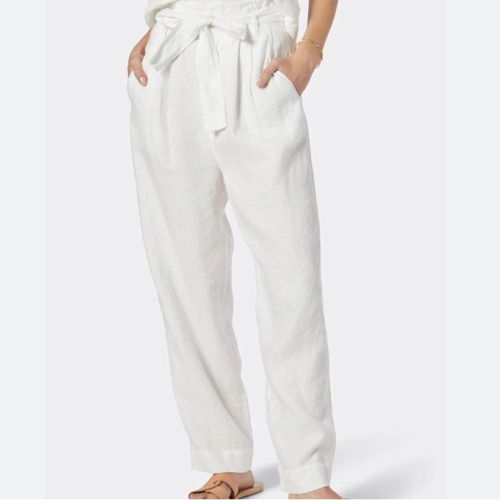 NWOT joie 100% linen pants, white size 00